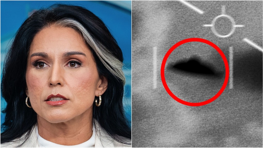 Tulsi Gabbard gave an intentionally vague response when asked about UFOs and unknown objects in the sky. What did she say? Watch a video of her comments. (Photographer: Eric Lee/Bloomberg via Getty Images and Getty Images Creatives)