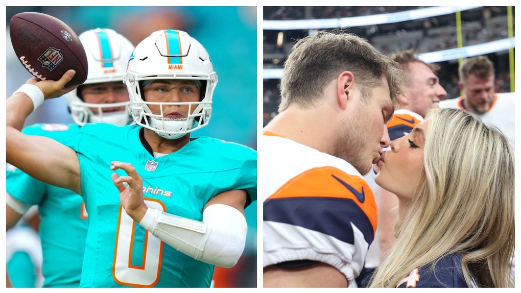 zach wilson's wife nicolette wilson smoking hot miami dolphins preseason game
