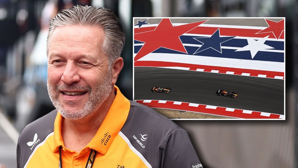 Zak Brown and McLarens at COTA