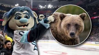 Kraken mascot Buoy and a bear