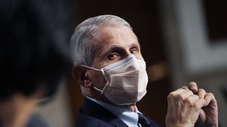Anthony Fauci wearing a mask