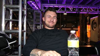 Johnny Manziel smiling