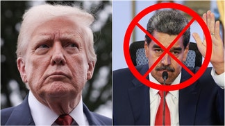 President Donald Trump's administration has put a $50 million bounty on Venezuelan leader Nicolás Maduro. He's accused of working with multiple drug cartels. (Photo by Win McNamee/Getty Images and Photo by Jesus Vargas/Getty Images)