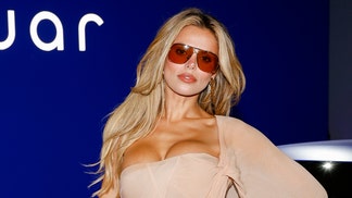 model brooks nader nip slip on a yacht