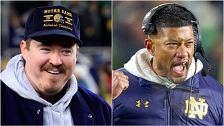 Shane Gillis teamed up with Notre Dame for an awesome video. (Photo by Robin Alam/ISI Photos/Getty Images and Photo by Justin Casterline/Getty Images)