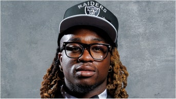 Las Vegas Raiders rookie Ashton Jeanty shopping for a massive mansion is raising financial questions. How much money is his rookie contract worth? (Photo by Logan Bowles/Getty Images)