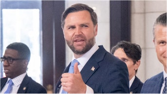 Vice President JD Vance trolled a heckler at Union Station amid a crackdown crime in Washington, D.C. Watch a video of Vance's remark to a heckler. What happened? (Photo by SAUL LOEB/AFP via Getty Images)