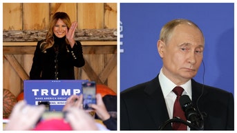 Melania Trump and Vladimir Putin