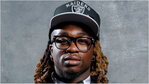 Las Vegas Raiders rookie Ashton Jeanty shopping for a massive mansion is raising financial questions. How much money is his rookie contract worth? (Photo by Logan Bowles/Getty Images)