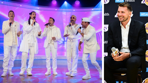 Lakers Celebrate Luka Doncic's Extension At Backstreet Boys Concert In Las Vegas