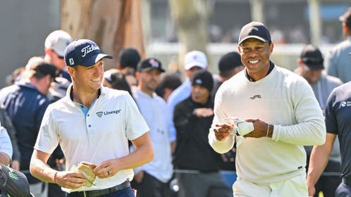 Tiger Woods and Justin Thomas