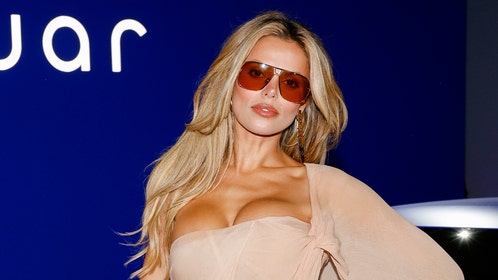 model brooks nader nip slip on a yacht