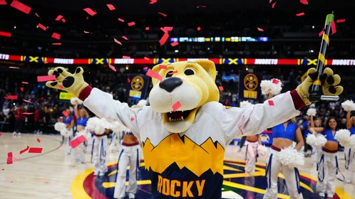 Denver Nuggets mascot Rocky.