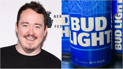 Shane Gillis stars in new Bud Light ad. (Photo by Jamie McCarthy/Getty Images for Bob Woodruff Foundation and Photo by Jakub Porzycki/NurPhoto via Getty Images)