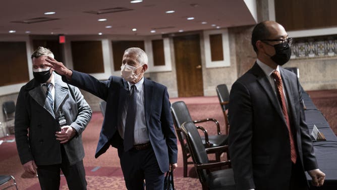 Anthony Fauci wearing a mask