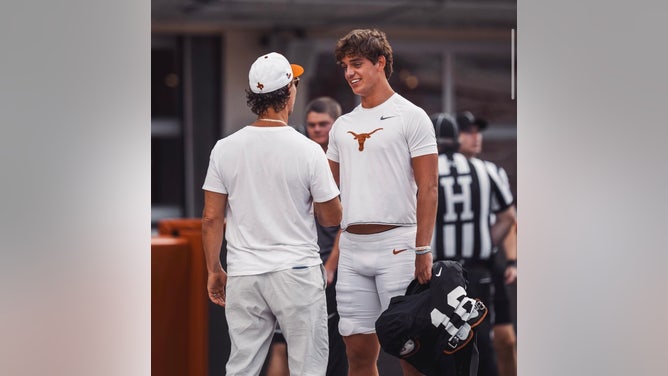 Arch Manning, Matthew McConaughey Make Texas Practice Much Cooler Before Showdown With Ohio State Via: Texas Football