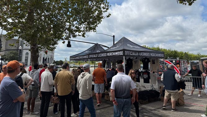Texas fans are soaking in the atmosphere in Columbus, ahead of 