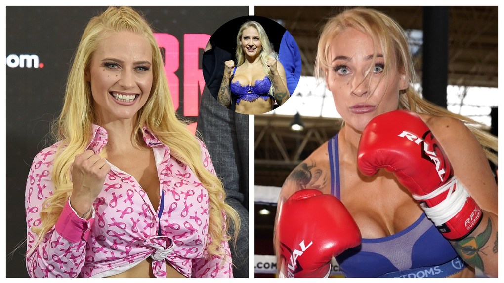 ebanie bridges lingerie-wearing boxer comeback