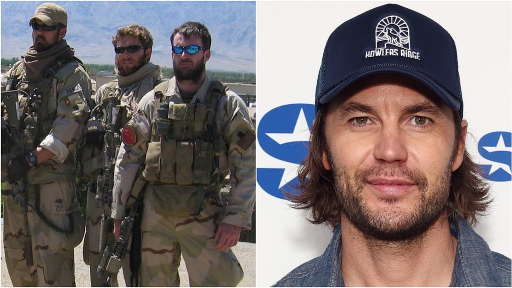 Taylor Kitsch talks intense training for "Lone Survivor." (Photo by U.S. Navy via Getty Images and Photo by Cindy Ord/Getty Images for SiriusXM)
