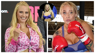 ebanie bridges lingerie-wearing boxer comeback