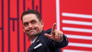 Keegan Bradley at the Ryder Cup opening ceremony.