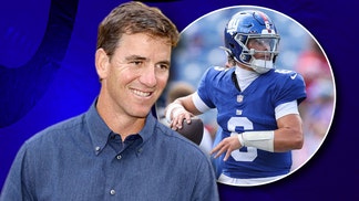 Eli Manning and Jaxson Dart