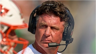 Oklahoma State football coach Mike Gundy claimed he's still having fun as the program implodes. Watch a video of his comments. Will he be fired? (Photo by Robin Alam/ISI Photos/ISI Photos via Getty Images)
