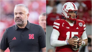 Nebraska football coach Matt Rhule was on fire during halftime against Akron. Watch a video of his speech up 33 at halftime. (Photo by Steven Branscombe/Getty Images and Photo by Steven Branscombe/Getty Images)