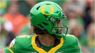 The Oregon Ducks unveiled some incredible uniforms honoring Phil Knight and Nike. The uniforms will be worn against Oregon State. See photos of the uniforms. (Photo by Tom Hauck/Getty Images)