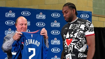 Kawhi Leonard and Steve Ballmer