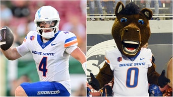 Boise State unveiled some incredible helmets for the team's game against Appalachian State. What do the helmets represent? See photos of the helmets. (Photo by Ethan Miller/Getty Images and Photo by Julio Aguilar/Getty Images)