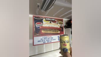 costco hot dog sign