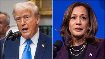Kamala Harris is getting crushed on social media after claiming Donald Trump is a communist dictator. Watch a video of her comments. What are the reactions? (Photo by Montinique Monroe/Getty Images and Francis Chung/Politico/Bloomberg via Getty Images)
