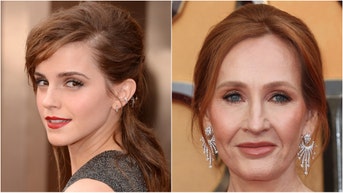 J.K. Rowling appears to be going to war with Emma Watson. (Photo by Jason Merritt/Getty Images and Photo by Mike Marsland/WireImage via Getty Images)