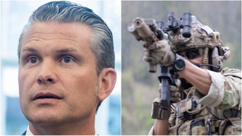 Secretary of Defense Pete Hegseth put America's enemies on notice with a blunt message while visiting the USS Iwo Jima. Watch a video of his comments. (Photographer: Francis Chung/Politico/Bloomberg via Getty Images and Getty Images Creatives)