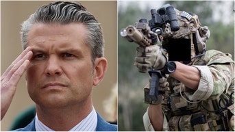 Secretary of Defense Pete Hegseth dropped a great line about killing bad guys. The military carried out a strike on a drug cartel boat. Watch a video of his comments. (Photo by Kiran Ridley/Getty Images and Getty Images Creatives)