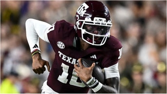 Texas A&M reveals awesome uniforms for game against Notre Dame. (Photo by Maria Lysaker/Getty Images)