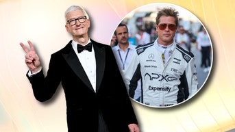 Tim Cook and Brad Pitt in 'F1'