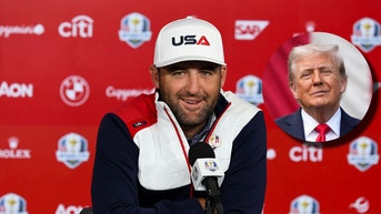 Scottie Scheffler and Donald Trump