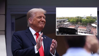 Donald Trump at the U.S. Open final.