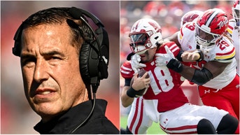 Wisconsin fans are erupting with rage at Luke Fickell and Maryland dominated Wisconsin. What are the reactions on social media? What are his buyout details? (Photo by Quinn Harris/Getty Images and Photo by Ross Harried/NurPhoto via Getty Images)