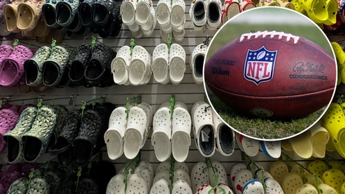 Crocs and NFL log
