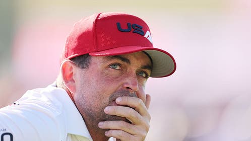 Keegan Bradly looking onward at the 2025 Ryder Cup at Bethpage