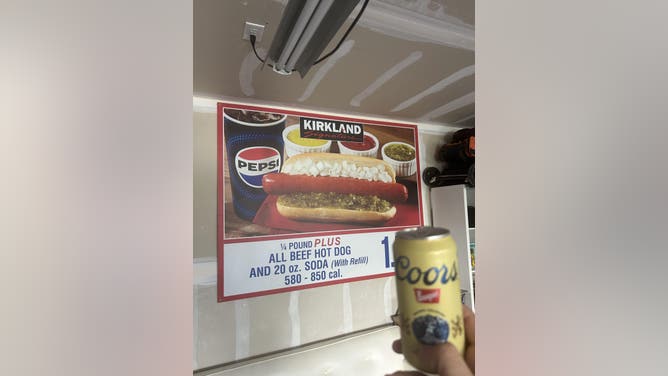 Man Scores Holy Grail Costco Hot Dog Sign — Wife Says It's Better Than Him Doing Drugs