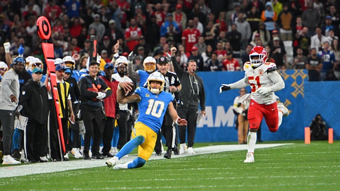 Justin Herbert of the Los Angeles Chargers