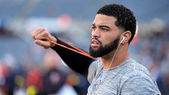 Caleb Williams Uses Painted Nails To Spotlight Suicide Prevention On MNF Against Vikings