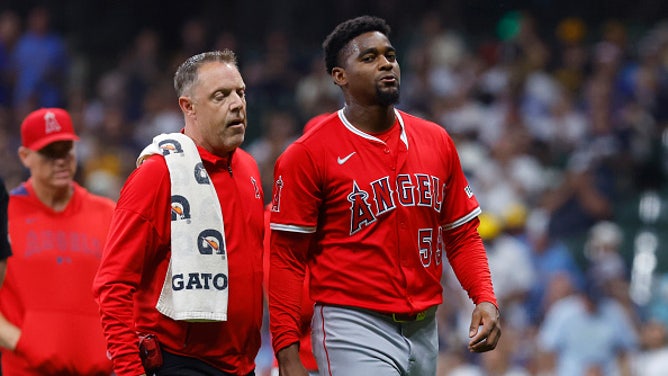 Angels Pitcher Struck Hard By Comeback Ball, Leaves Game