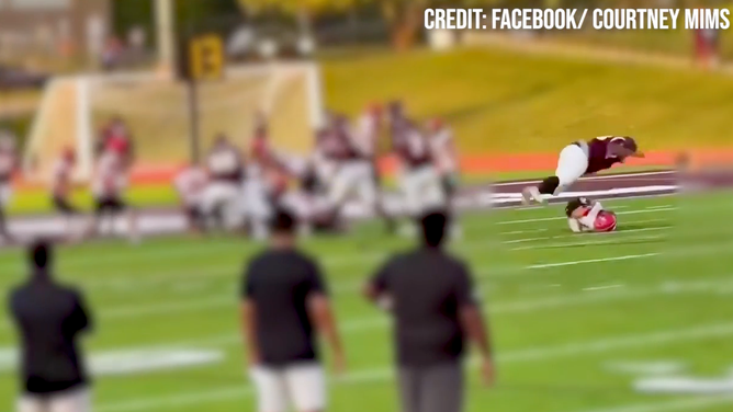 michigan football spine fracture video