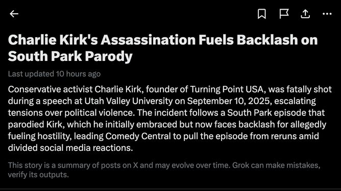 Comedy Central Pulls South Park Episode Mocking Charlie Kirk After His Assassination