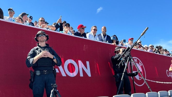Donald Trump Protected By Heavy Secret Service Artillery At Ryder Cup